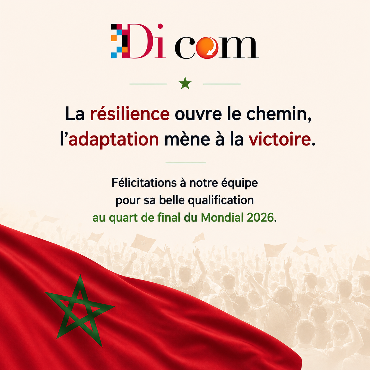 La résilience ouvre le chemin, l'adaptation mène à la victoire.